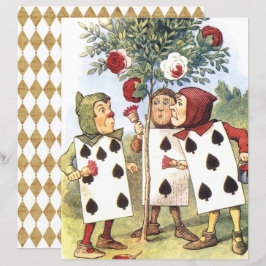 アリスinワンダーランドレッドローゼスクラップブック紙