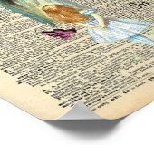 アリスinワンダーランド引用文イマジネーション辞書 ポスター (角)