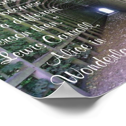 アリスinワンダーランド引用文ポスター ポスター (角)