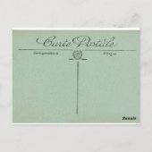 アリスinワンダーランド白うさぎバレンタイン ポストカード (裏面)