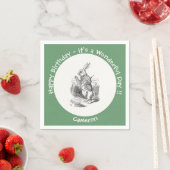 アリスinワンダーランド白うさぎ誕生会 スタンダードカクテルナプキン (インサイチュ)