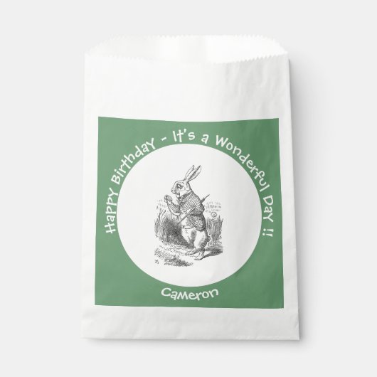 アリスinワンダーランド白うさぎ誕生会 フェイバーバッグ (正面)