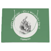 アリスinワンダーランド白うさぎ誕生会 ラージペーパーバッグ (正面)