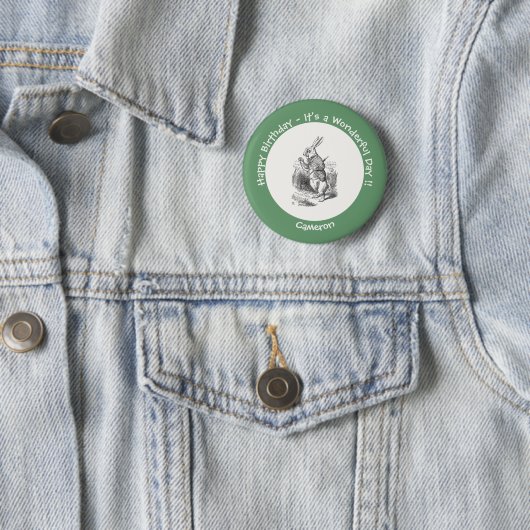 アリスinワンダーランド白うさぎ誕生会 缶バッジ (インサイチュ)