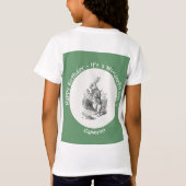 アリスinワンダーランド白うさぎ誕生会 tシャツ (裏面)