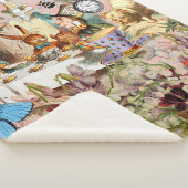 アリスinワンダーランド茶パーティーアート シェルパブランケット (3/4)