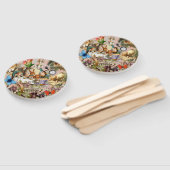 アリスinワンダーランド茶パーティーアート ハンドファン (組立なし)