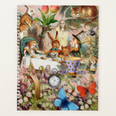 アリスinワンダーランド茶パーティーアート プランナー手帳 (正面)