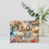 アリスinワンダーランド茶パーティーアート ポストカード (スタンド正面)