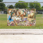 アリスinワンダーランド茶パーティーアート 横断幕 (インサイチュ)