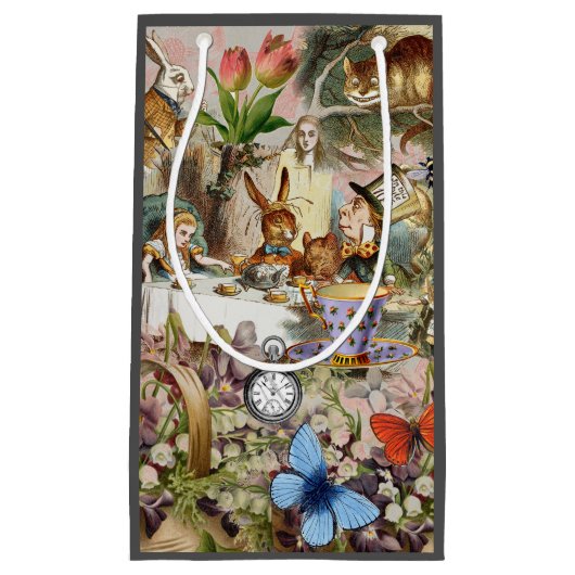 アリスinワンダーランド茶パーティーキャラクター スモールペーパーバッグ (正面)