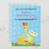 アリスinワンダーランド誕生日パーティー招待状 招待状 (正面/裏面)