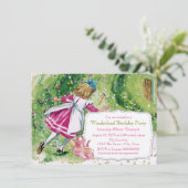 アリスinワンダーランド誕生日パーティー 招待状 (スタンド正面)