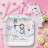 アリスin冬ワンダーランド誕生日パーティー ペーパープレート (パーティー)