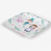 アリスin冬ワンダーランド誕生日パーティー ペーパープレート (傾斜あり)