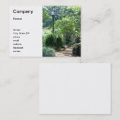 アリスKeck公園の記念物の庭 名刺 (正面/裏面)