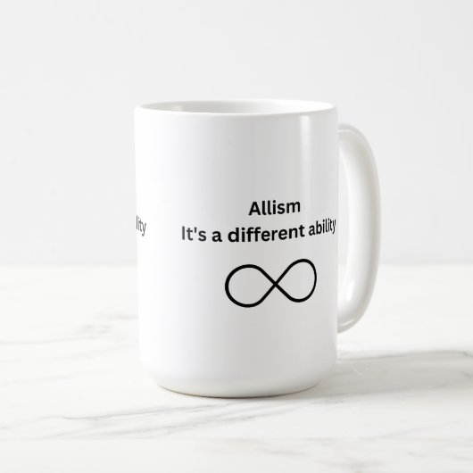 アリズム – 能力の違うマグだ コーヒーマグカップ (正面右)