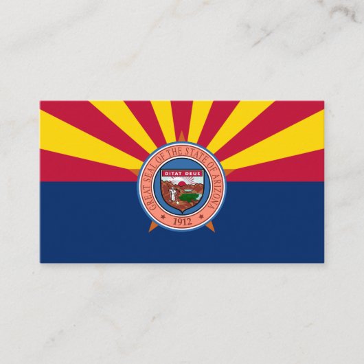 アリソナン国旗とシール、アリゾナ国旗 名刺 (正面)