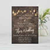 アリソンとガリーカスタム、クリーム文字付き改訂版 招待状 (スタンド正面)