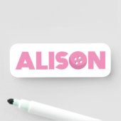 アリソンのボタン 名札 (インサイチュ)