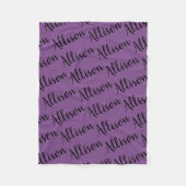 アリソンの一流の孤児の黒いキャラクター フリースブランケット (正面)