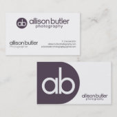 アリソンの執事の写真撮影 名刺 (正面/裏面)