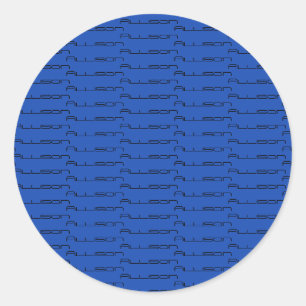アリソンの繰り返しパターン幾何学的なフォント ラウンドシール