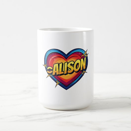 アリソンへの愛 コーヒーマグカップ (中央)