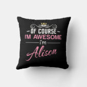 アリソンもちろん私は素晴らしノベルティ クッション (裏面)