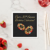 アリソンカジノスタイル頼パーティー私の4つの名前チップ スタンダードカクテルナプキン (インサイチュ)