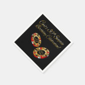 アリソンカジノスタイル頼パーティー私の4つの名前チップ スタンダードカクテルナプキン (角)