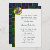 アリソンタータンチェックプレイド結婚式招待状 招待状 (正面/裏面)