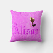 アリソン名ロゴ、 クッション (裏面)