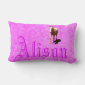 アリソン名ロゴ、 ランバークッション (裏面)