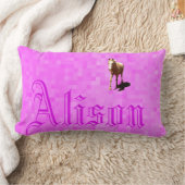 アリソン名ロゴ、 ランバークッション (ブランケット)