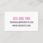 アリソン整備士名刺 名刺 (裏面)