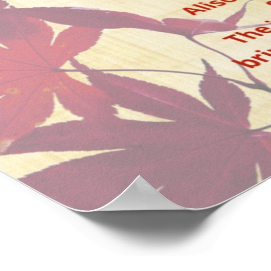 「アリソン」の名詩 ポスター (角)