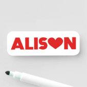 アリソン・ラブ 名札 (インサイチュ)