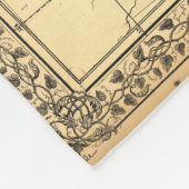 アリゾナおよびニューメキシコのヴィンテージの地図 フリースブランケット (角)