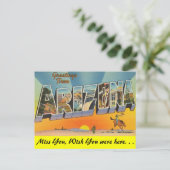 アリゾナからのご挨拶 ポストカード (スタンド正面)