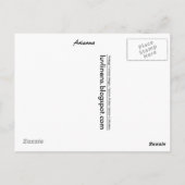 アリゾナからのご挨拶 ポストカード (裏面)