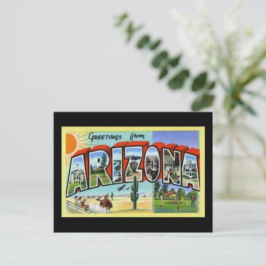 アリゾナからのご挨拶 ポストカード (スタンド正面)
