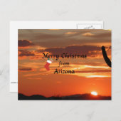 アリゾナからのメリークリスマス シーズンポストカード (正面/裏面)
