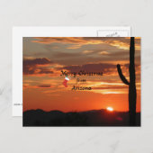 アリゾナからのメリークリスマス シーズンポストカード (正面/裏面)