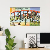 アリゾナからの挨拶ヴィンテージ ポスター (ホームオフィス)