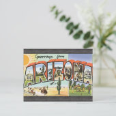 アリゾナからの挨拶ヴィンテージ ポストカード (スタンド正面)