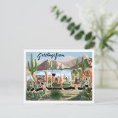 アリゾナからの挨拶州 ポストカード (スタンド正面)