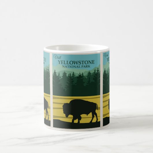 アリゾナからイエローストーン：国立公園の冒険 モーフィングマグカップ (中央)