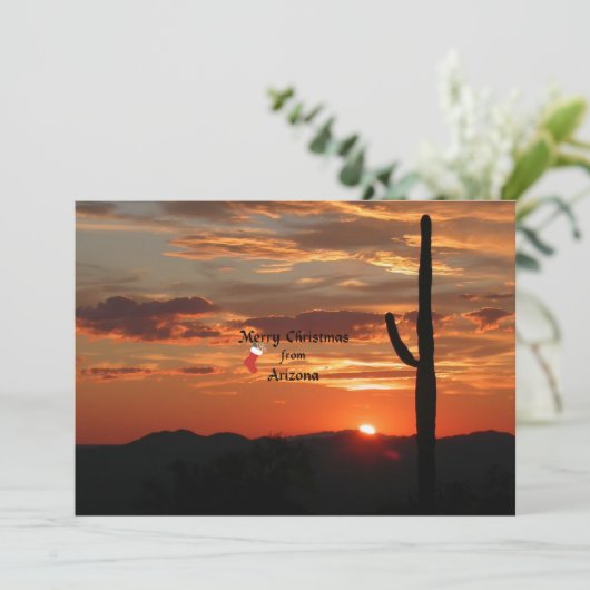 アリゾナからクリスマスを祝ってます シーズンカード (スタンド正面)