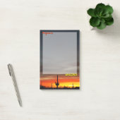 「アリゾナって凄い！」 サンセットソノランデザートサボテン ポストイット (オフィス)